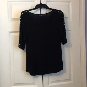 Apt 9 Top with Pearl Details